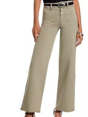 NWOT Frame Denim Le Slim Palazzo Pants in Thyme